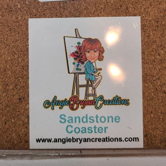 Angie Bryan Creations Sandstone Coaster – Raven Moon Art - Picture 6 of 6